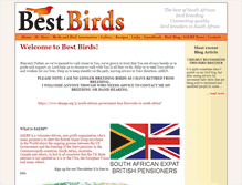 Tablet Screenshot of bestbirds.co.za